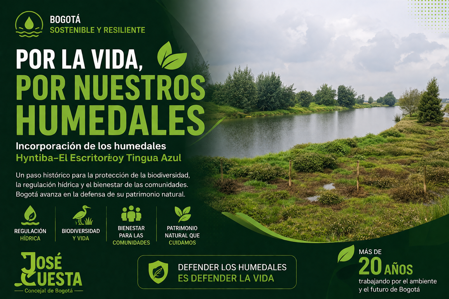 17 Humedales Protegidos para Bogotá